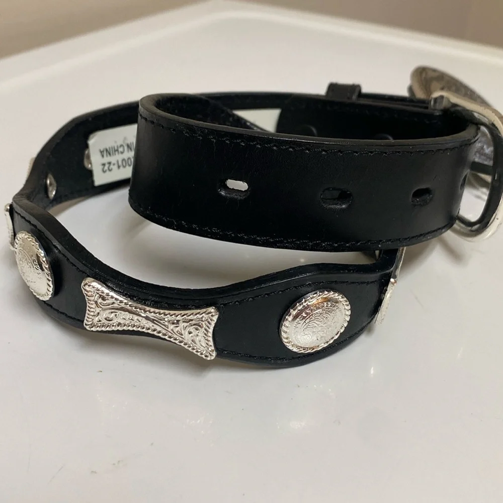 Nakona Kids Texas Western Belt Buckle Set Size 22 NWT Silver Star